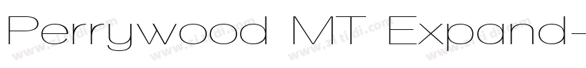 Perrywood MT Expand字体转换